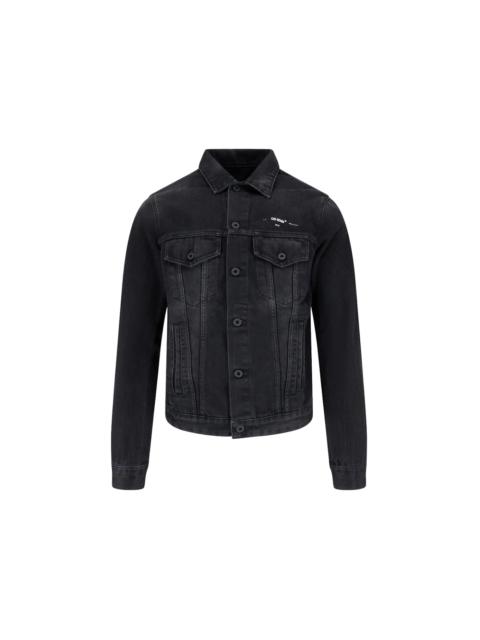 Off-White OFF-WHITE Tape Arrows Denim Jacket Black/Beige