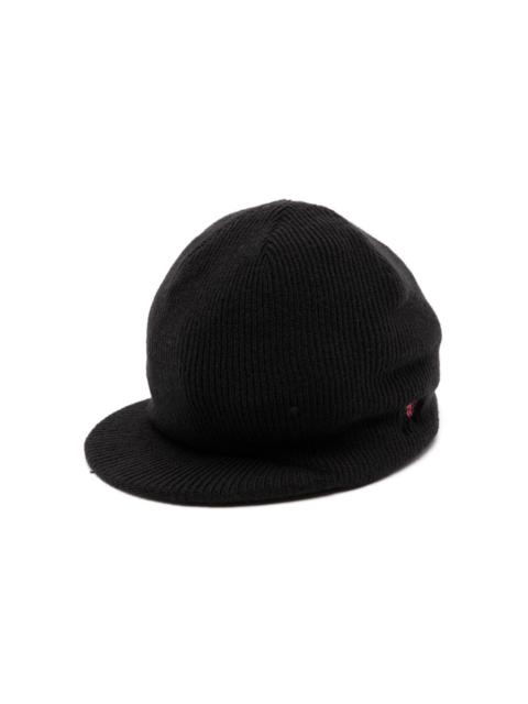 UNDERCOVER logo-embroidered ribbed beanie