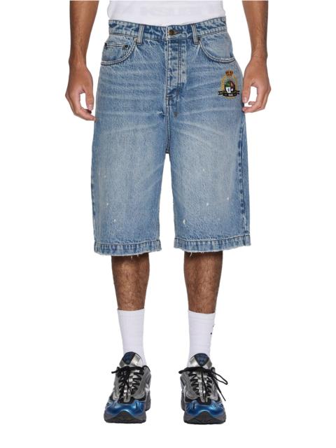 Ksubi MAXX SHORT 70'S BLUE TRASHED