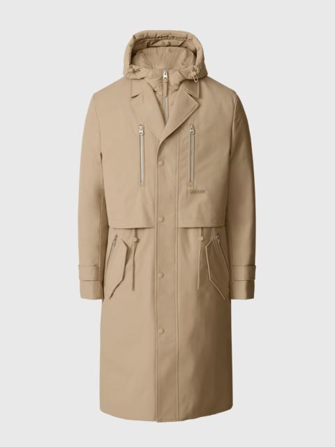 MACKAGE STERLING 2-in-1 Long Trench Coat with Removable Down Bib