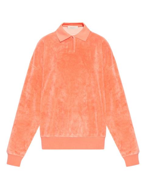 Velour sweatshirt