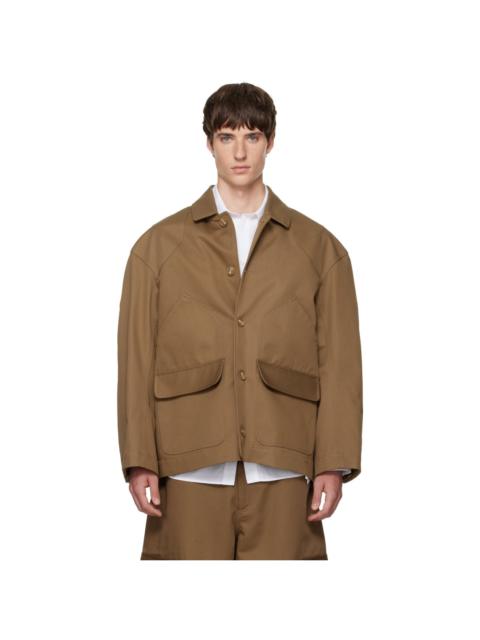 Simone Rocha Brown Daisy Workwear Field Jacket