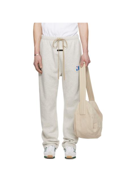 ESSENTIALS Gray NBA Relaxed Sweatpants