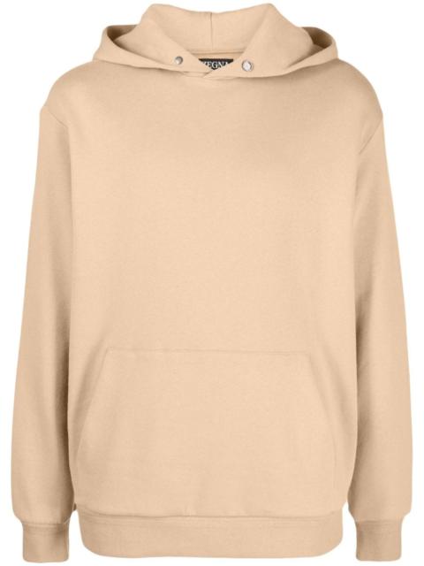 ZEGNA slouchy-hood cotton blend hoodie