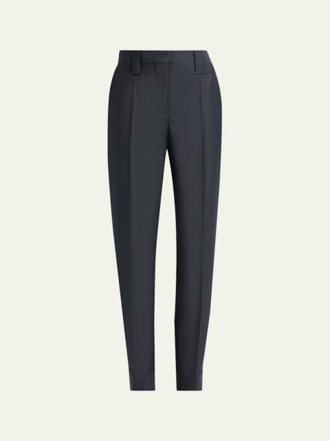 VERSACE Tapered Formal Wool Pants