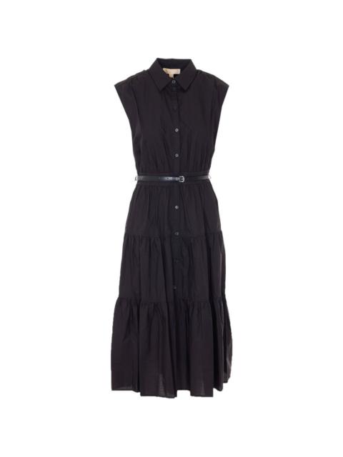 MICHAEL KORS shirt-collar midi dress