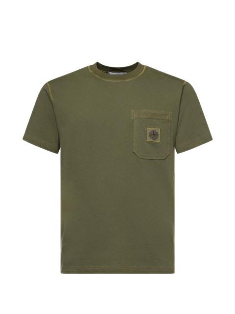 Stone Island logo patch T-shirt