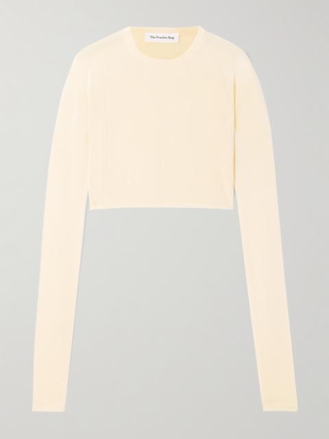 The Frankie Shop Kazel Cropped Knitted Top