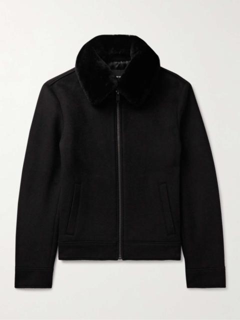 Yves Salomon Shearling-Trimmed Wool and Cashmere-Blend Jacket