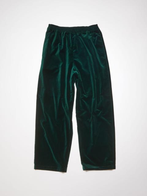 Velvet trousers - Dark green