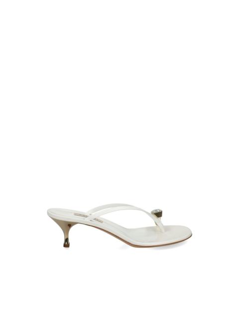 CASADEI crystal-embellished leather sandals