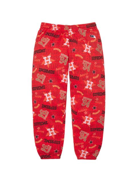 Supreme Mitchell & Ness® Teams Sweatpant "SS26 - Red" SU27720