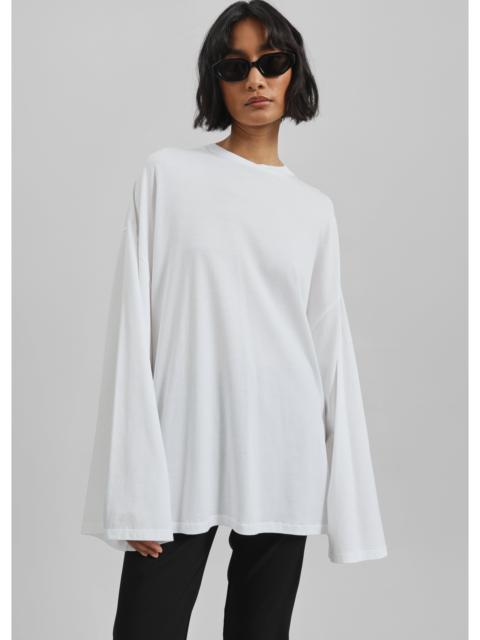 The Frankie Shop Rio Oversized Sleeve Tee - White