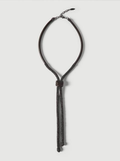 Brunello Cucinelli Precious leather bolo tie