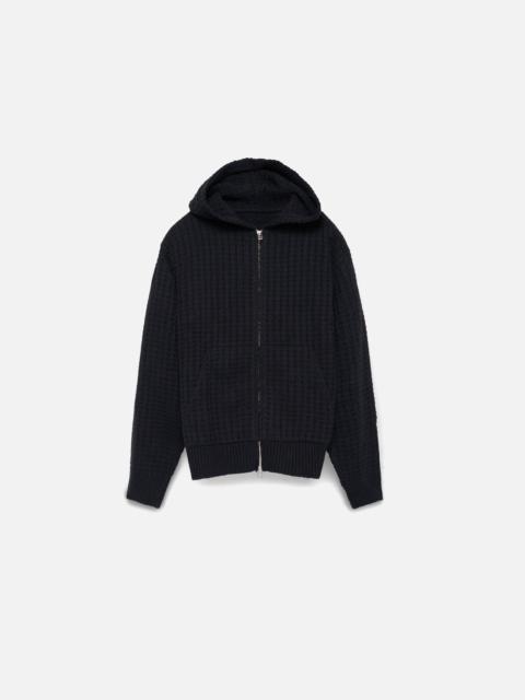 The Elder Statesman NORA LITE CHECK ZIP HOODIE