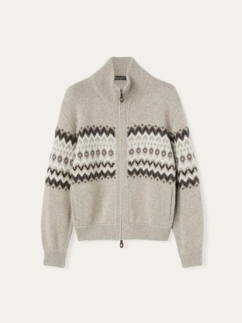 Loro Piana Alpe Pile Bomber Sweater
