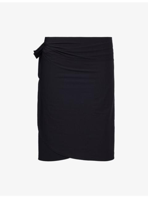 Hunza G Short Self-Tie Stretch-Woven Sarong