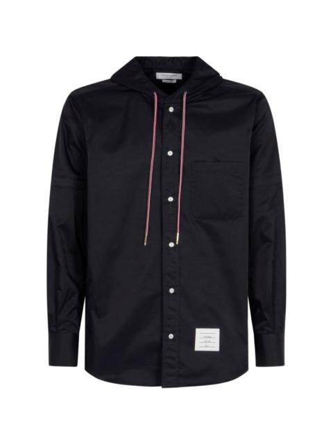 Thom Browne blue hooded jacket