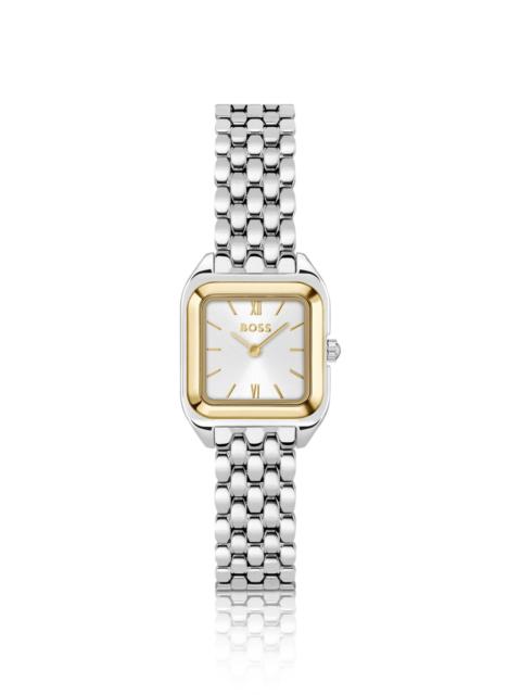 BOSS SILVER-EFFECT WATCH WITH SILVER-WHITE DIAL