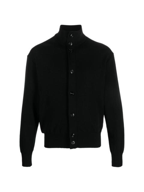 Lemaire high-neck wool cardigan
