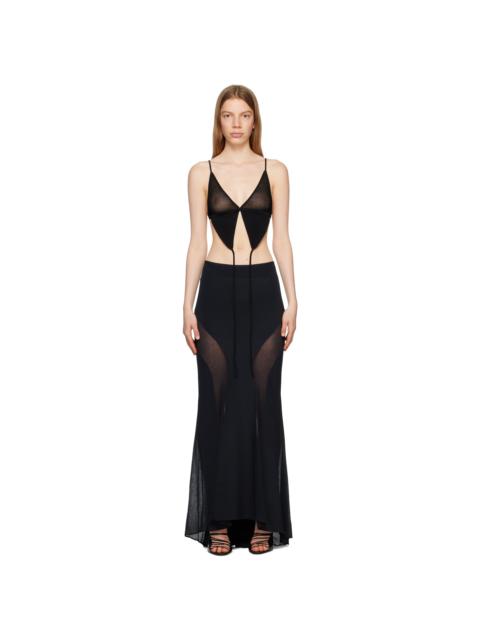 Dion Lee Black Butterfly Tank Top