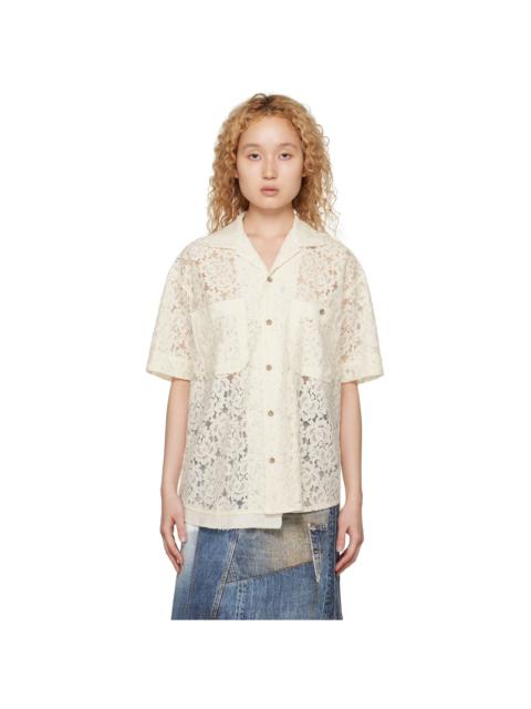Andersson Bell SSENSE Exclusive Off-White Fline Shirt