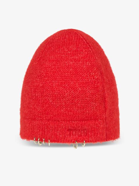 TOUS Red knit Beanie TOUS Earrings