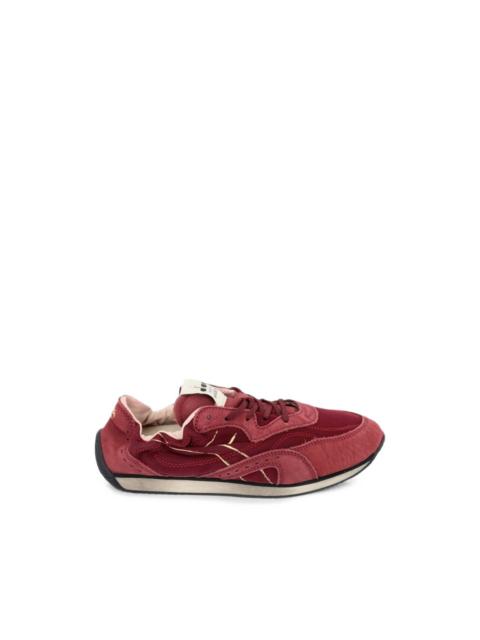 diadora leather-trim panelled sneakers