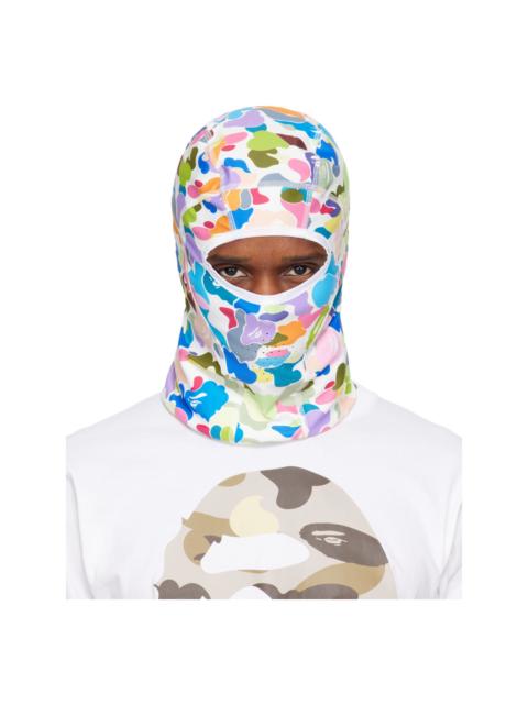A BATHING APE® Multicolor Camo Balaclava