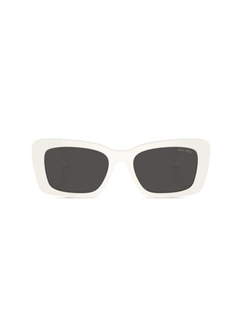 Miu Miu logo-plaque square-frame sunglasses