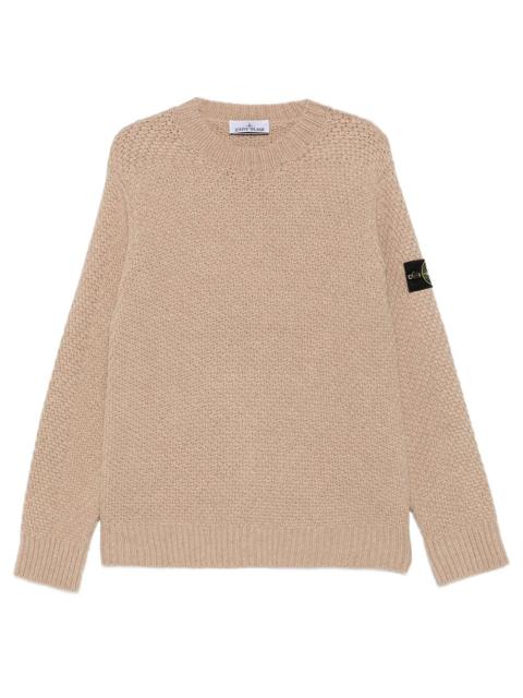 Stone Island Ribbed Loose-Fit Crewneck Sweater