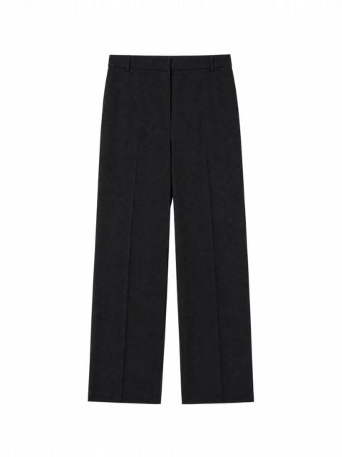 The Kooples STRAIGHT-LEG BLACK WOOL-BLEND SUIT PANTS