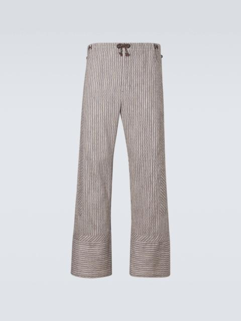Kiko Kostadinov Kyan cotton and linen-blend straight pants