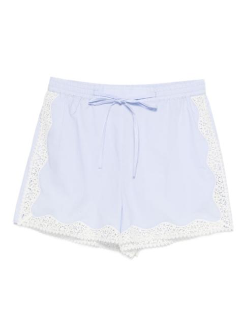 Sandro lace-detail shorts