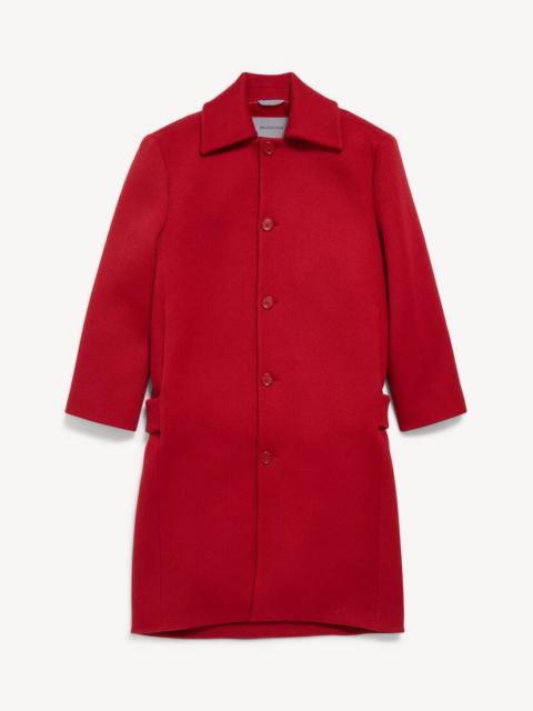 BALENCIAGA Men's Double Carcoat in Red