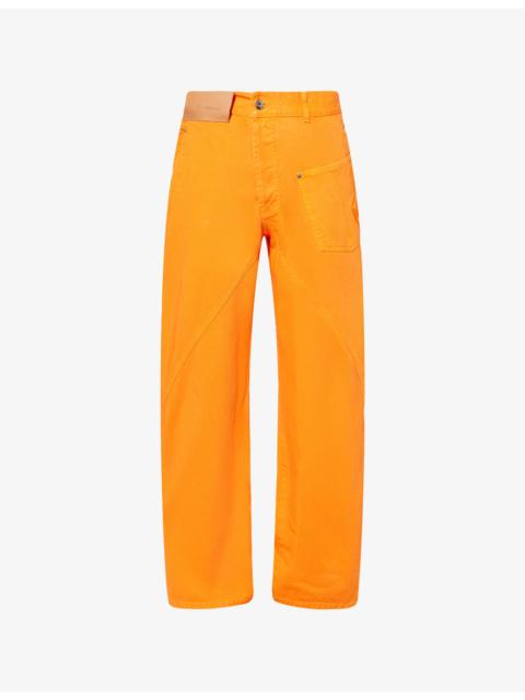 JW Anderson Twisted Workwear Straight-Leg Denim Jeans