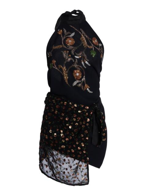 Dries Van Noten Carfys Embellished Wrapped Top