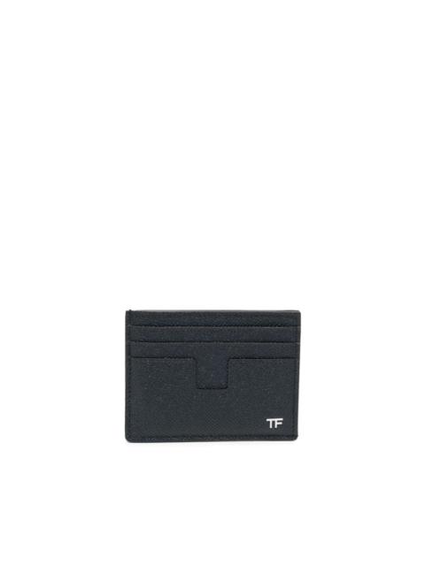 TOM FORD logo grained-leather cardholder