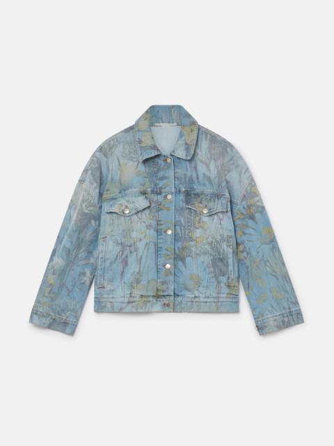 Rewild Flora Print Oversized Denim Jacket