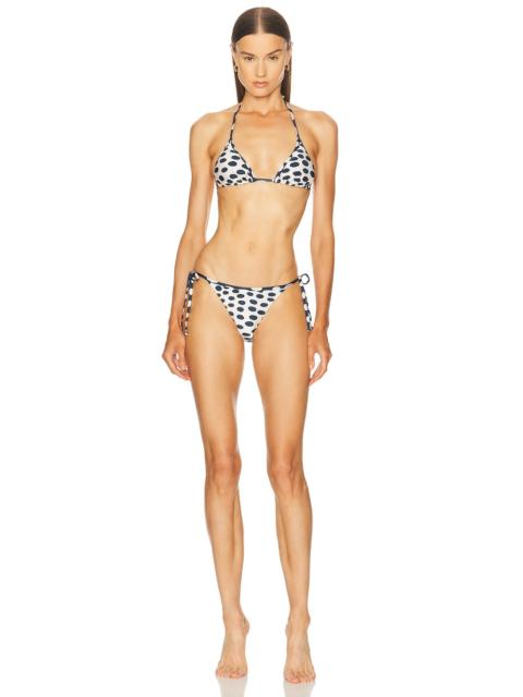 ADRIANA DEGREAS Pois Triangle Bikini Set