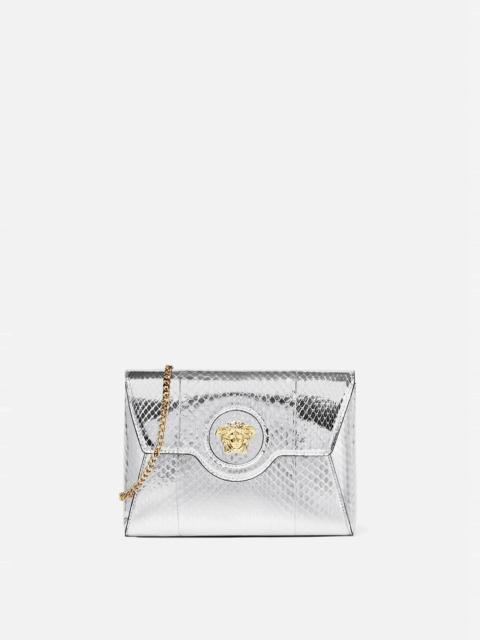 VERSACE La Medusa Python Envelope Clutch