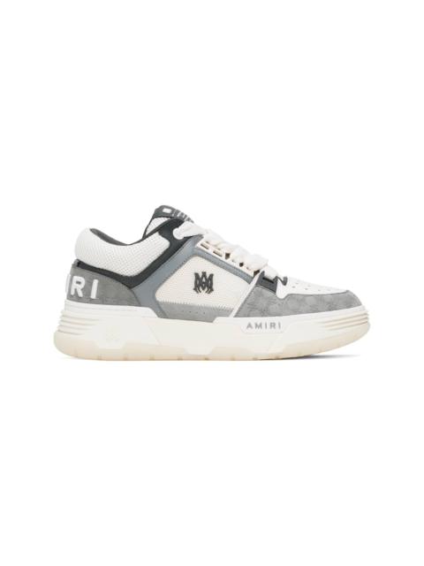 AMIRI White & Gray MA Quad Debossed Nubuck MA-1 Sneakers