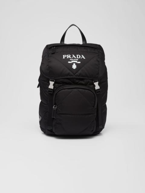 Prada Re-Nylon padded backpack with hood