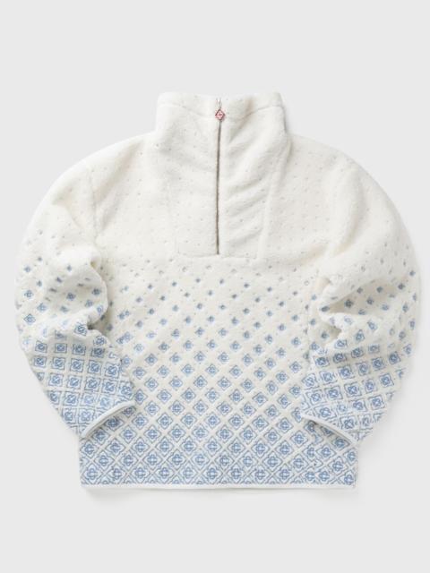 CASABLANCA EMBROIDERED FLEECE