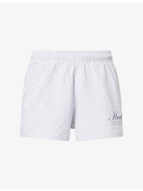 Sporty & Rich NY Health Disco Cotton Shorts