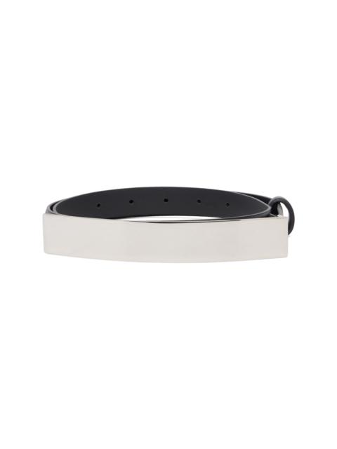 MUGLER Black Leather Belt