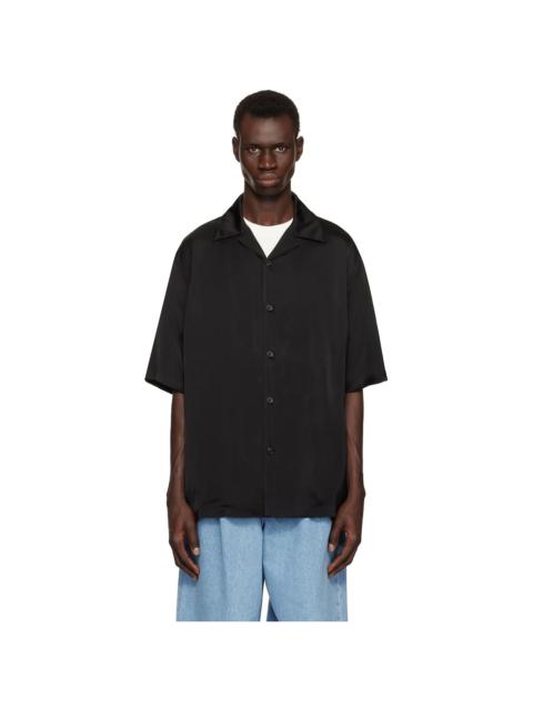 Black Satin Shirt