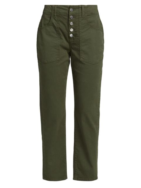 VERONICA BEARD Women's Arya Cargo Straight-Leg Pants - Army Green
