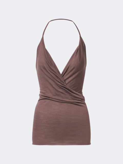 Rick Owens Draped wool and silk top