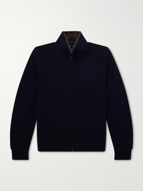 Herno Wool Zip-Up Cardigan